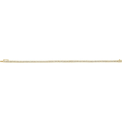 2 CTW Natural Diamond Line 7" Bracelet - 11.4g