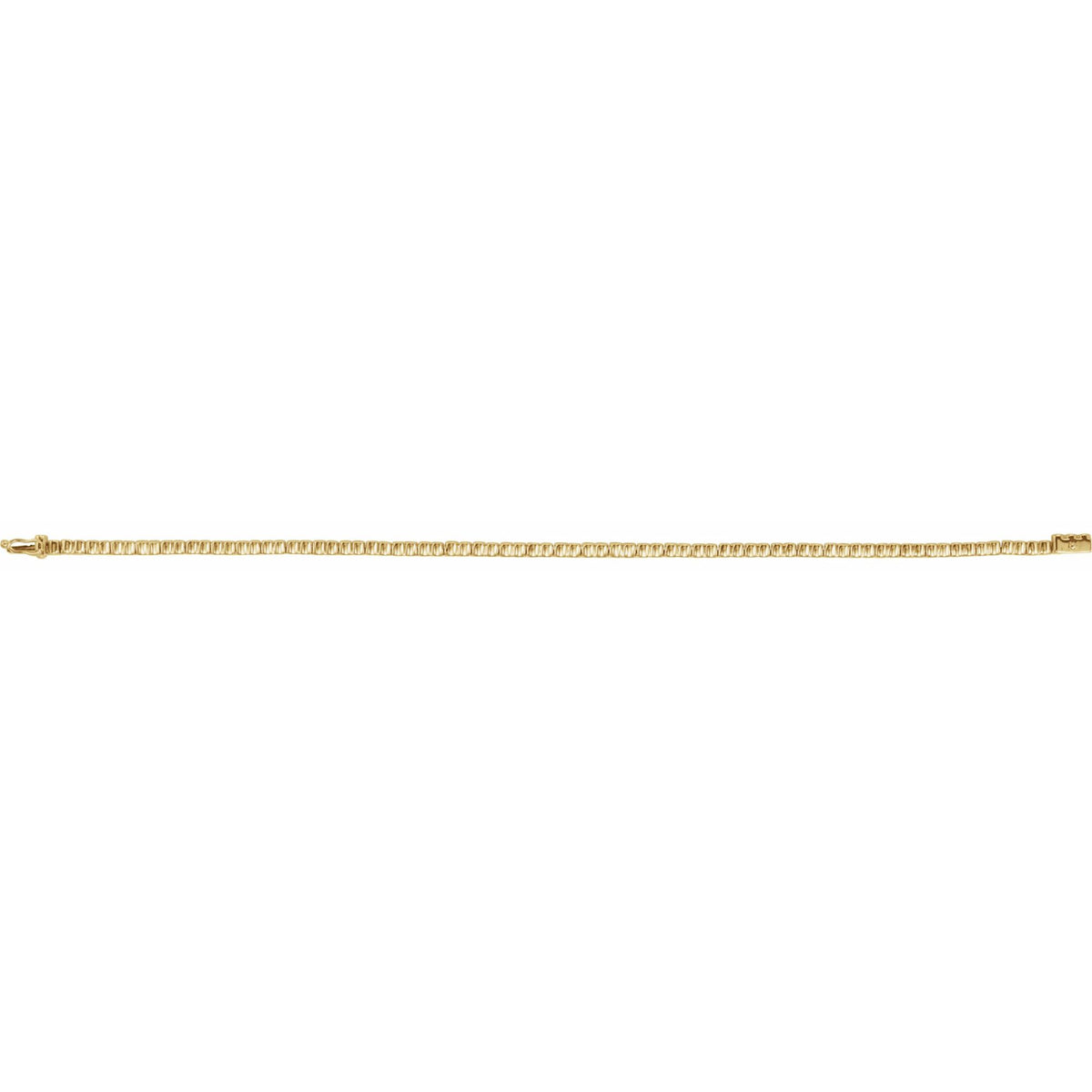 2 CTW Natural Diamond Line 7" Bracelet - 11.4g