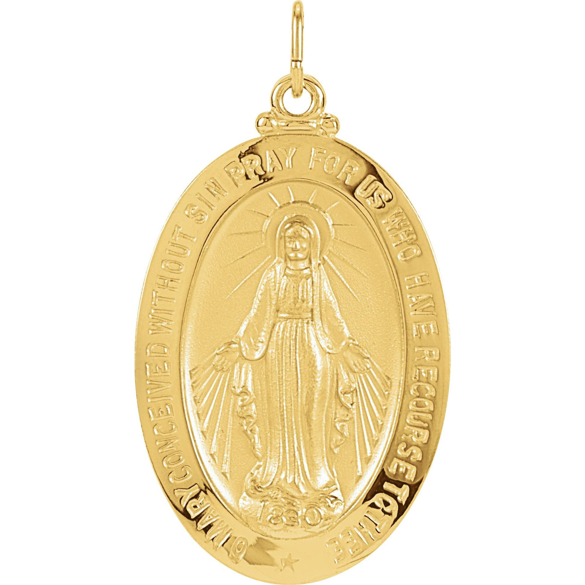 23x16 mm Oval Miraculous Medal