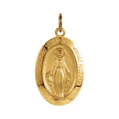 19x14 mm Oval Miraculous Medal