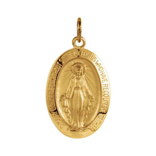 19x14 mm Oval Miraculous Medal