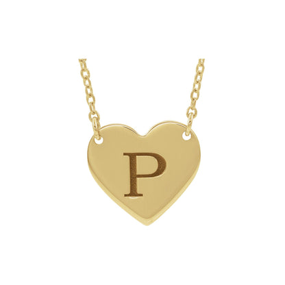 Engravable Heart 16-18" Necklace