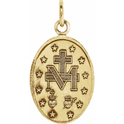 15x11 mm Oval Miraculous Medal