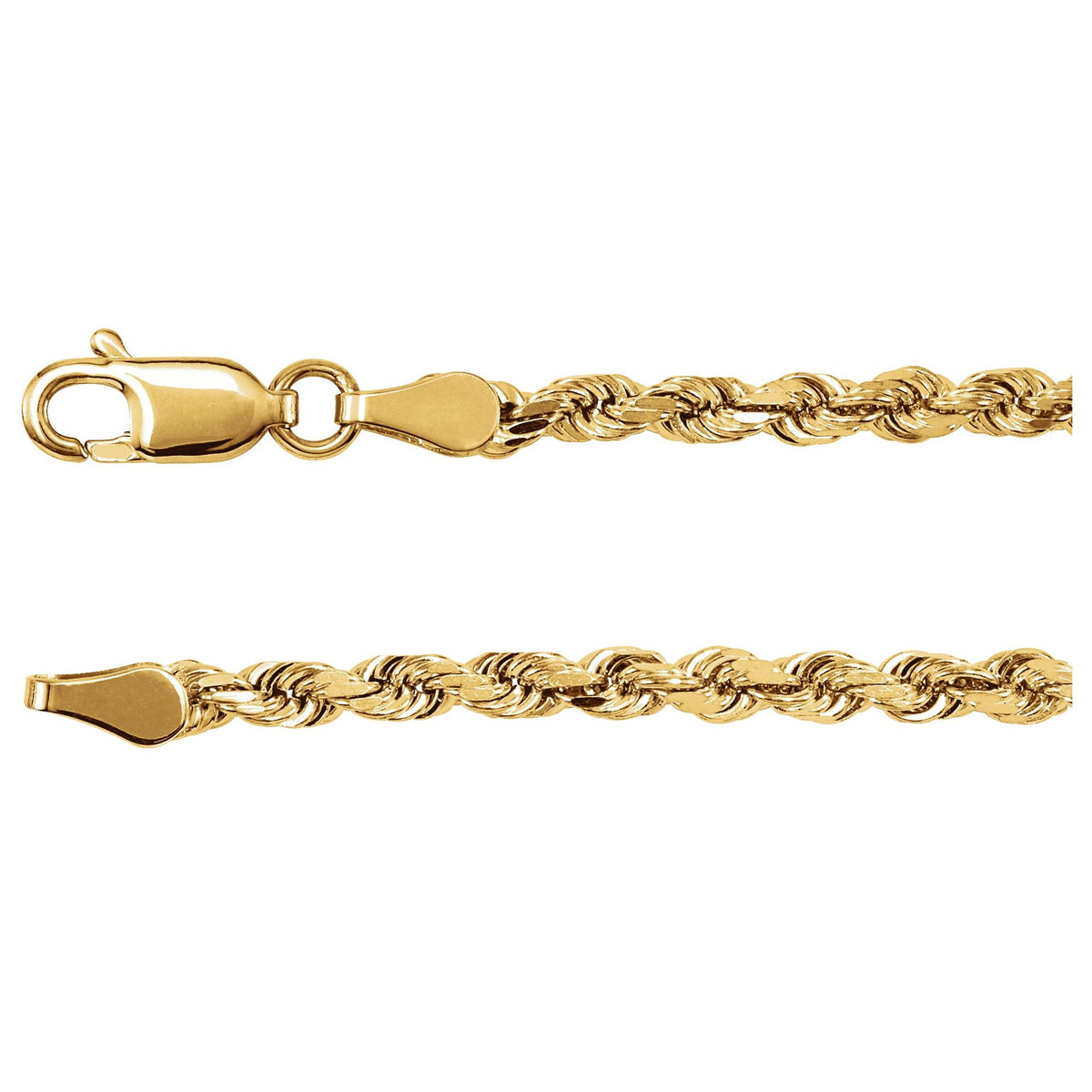 Diamond-Cut Rope Chain 2.8mm