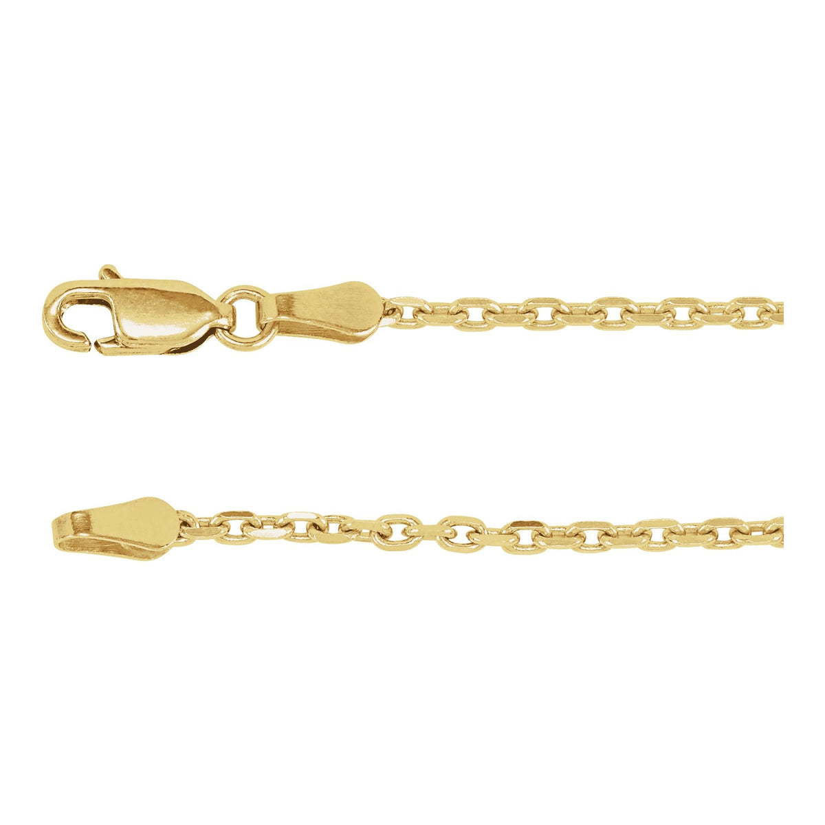 Diamond-Cut Cable Chain 2mm