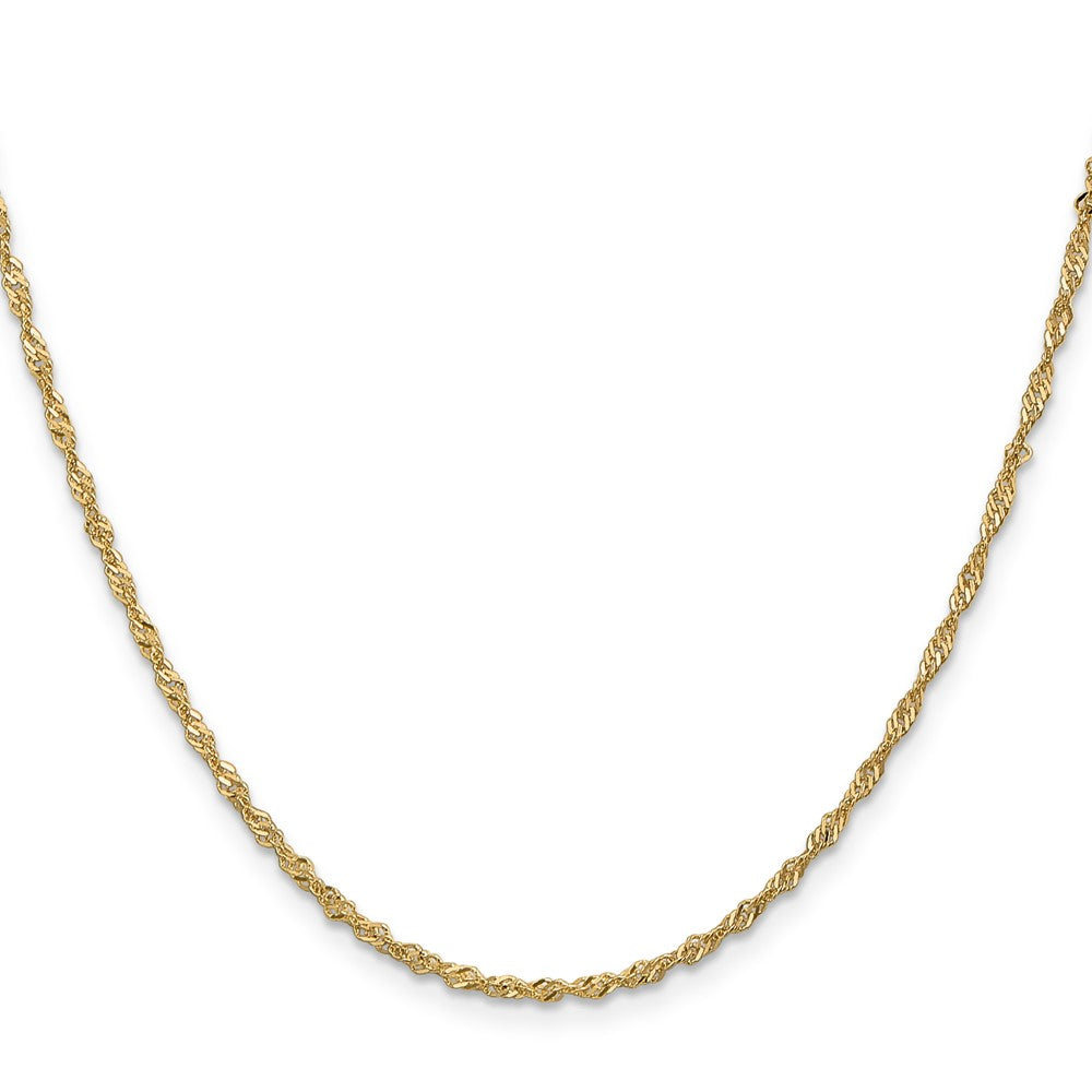 1.6mm Singapore Chain - Yellow Gold