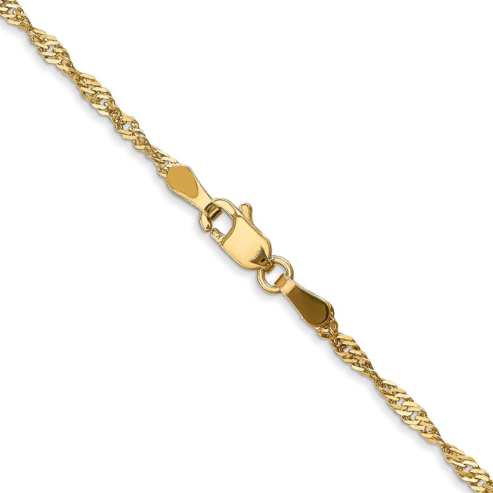 1.6mm Singapore Chain - Yellow Gold