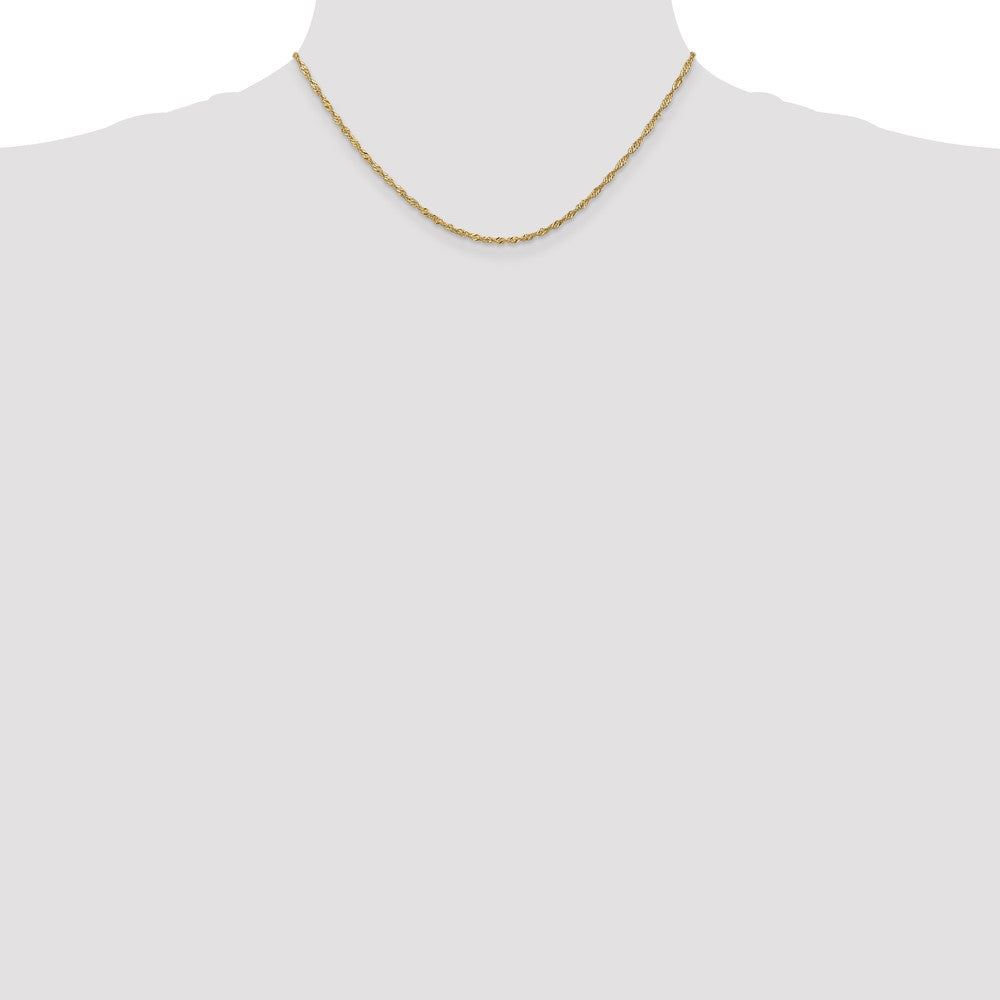 1.6mm Singapore Chain - Yellow Gold