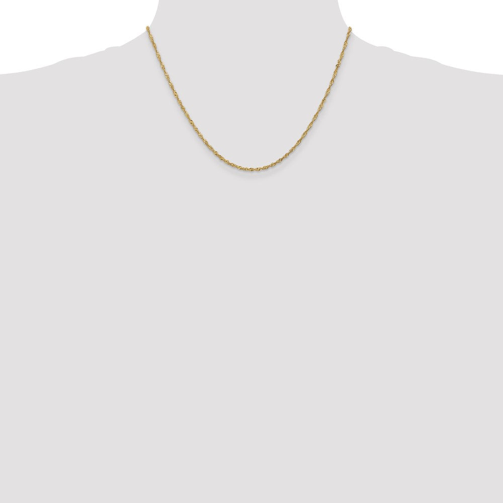 1.6mm Singapore Chain - Yellow Gold