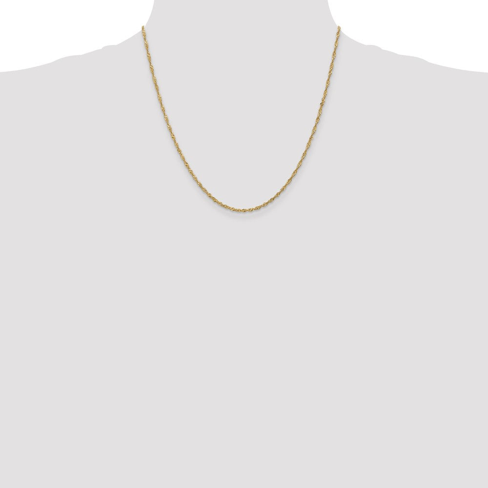 1.6mm Singapore Chain - Yellow Gold