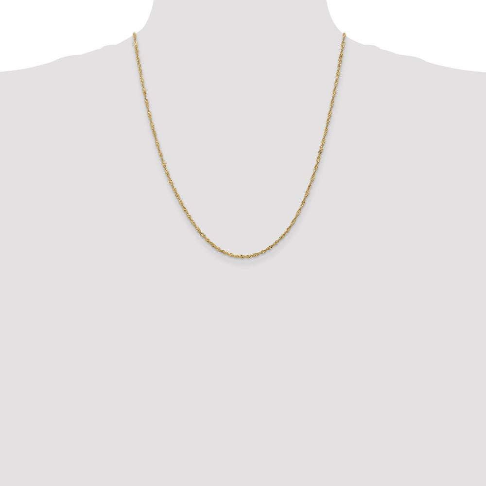 1.6mm Singapore Chain - Yellow Gold