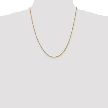 1.6mm Singapore Chain - Yellow Gold