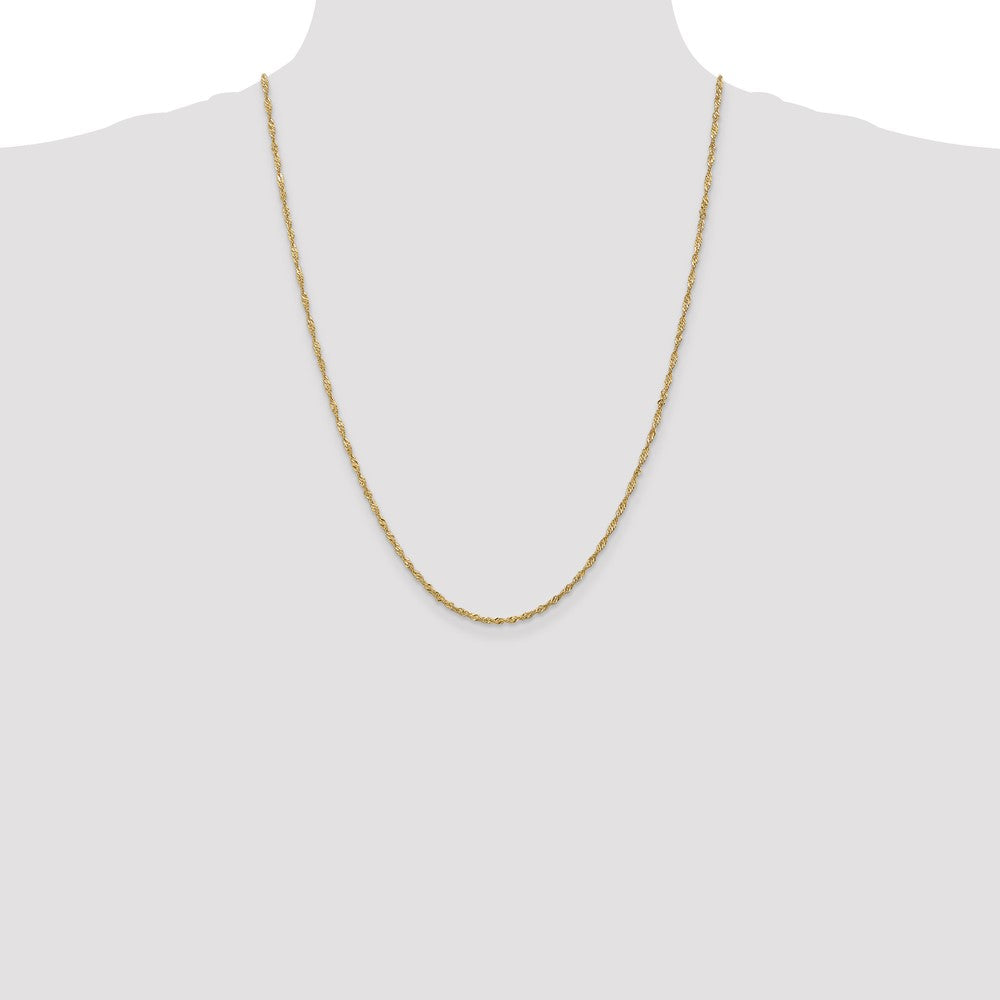 1.6mm Singapore Chain - Yellow Gold