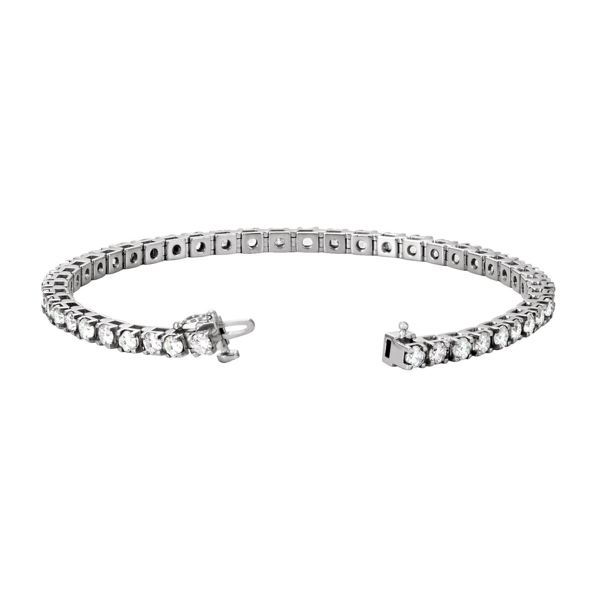 4 3/4 CTW Natural Diamond Line 7" Bracelet