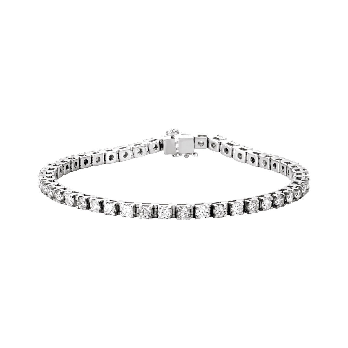 4 3/4 CTW Natural Diamond Line 7" Bracelet