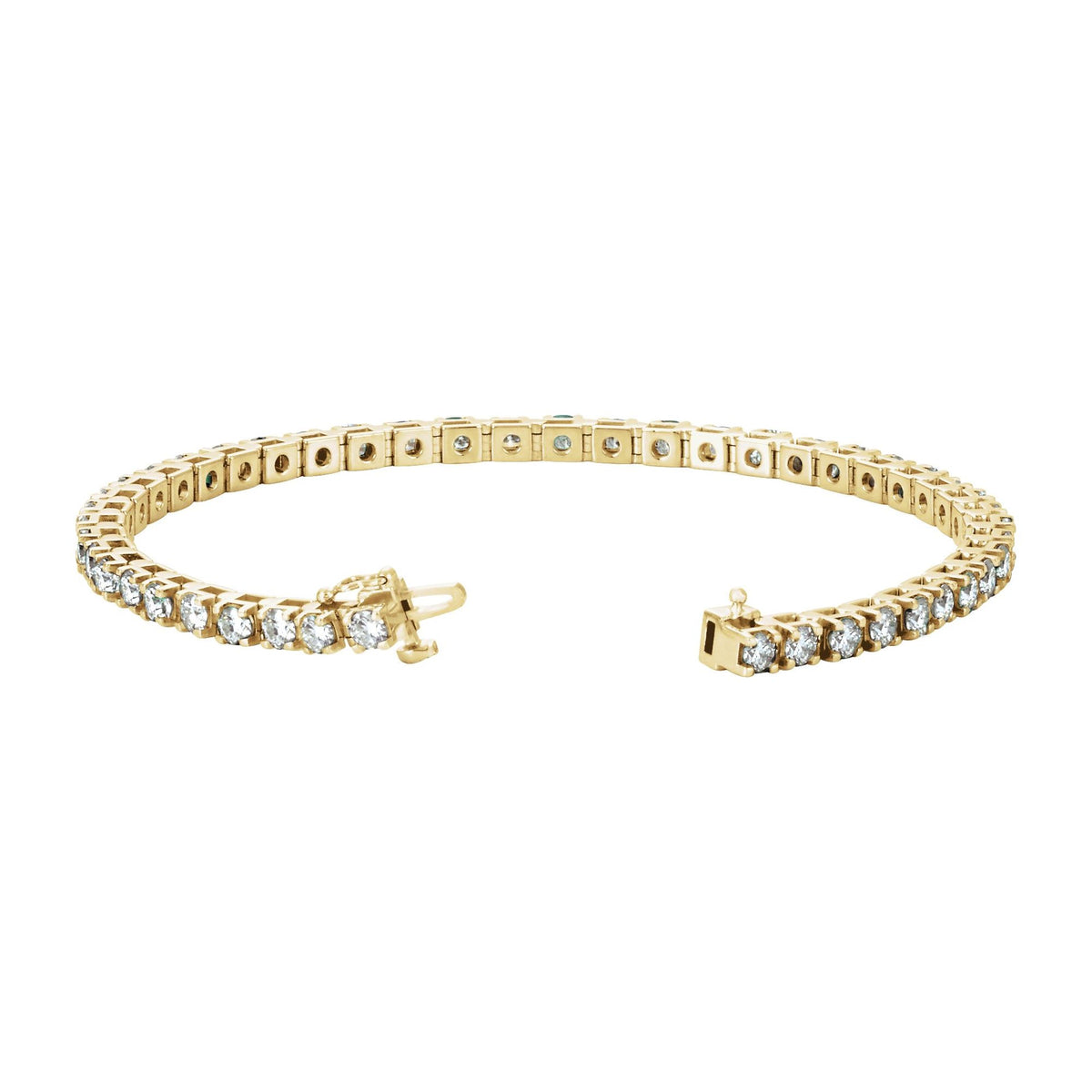 4 3/4 CTW Natural Diamond Line 7" Bracelet