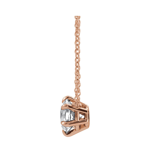 Natural Diamond Solitaire Necklace or Center