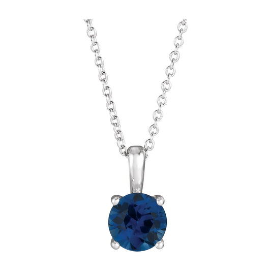 4 mm Natural Blue Sapphire 16-18" Necklace