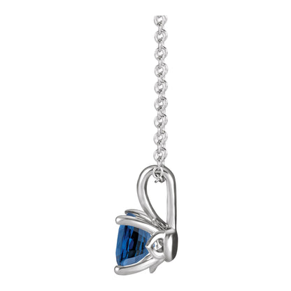 4 mm Natural Blue Sapphire 16-18" Necklace
