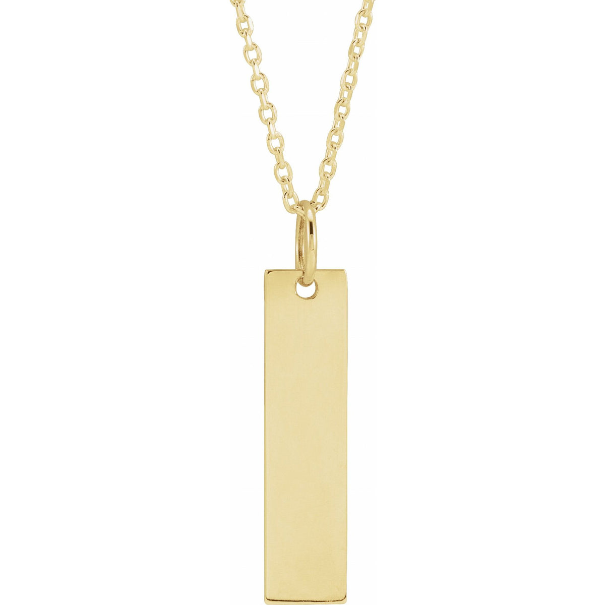 Engravable Bar 16-18" Necklace (20 x 5mm)