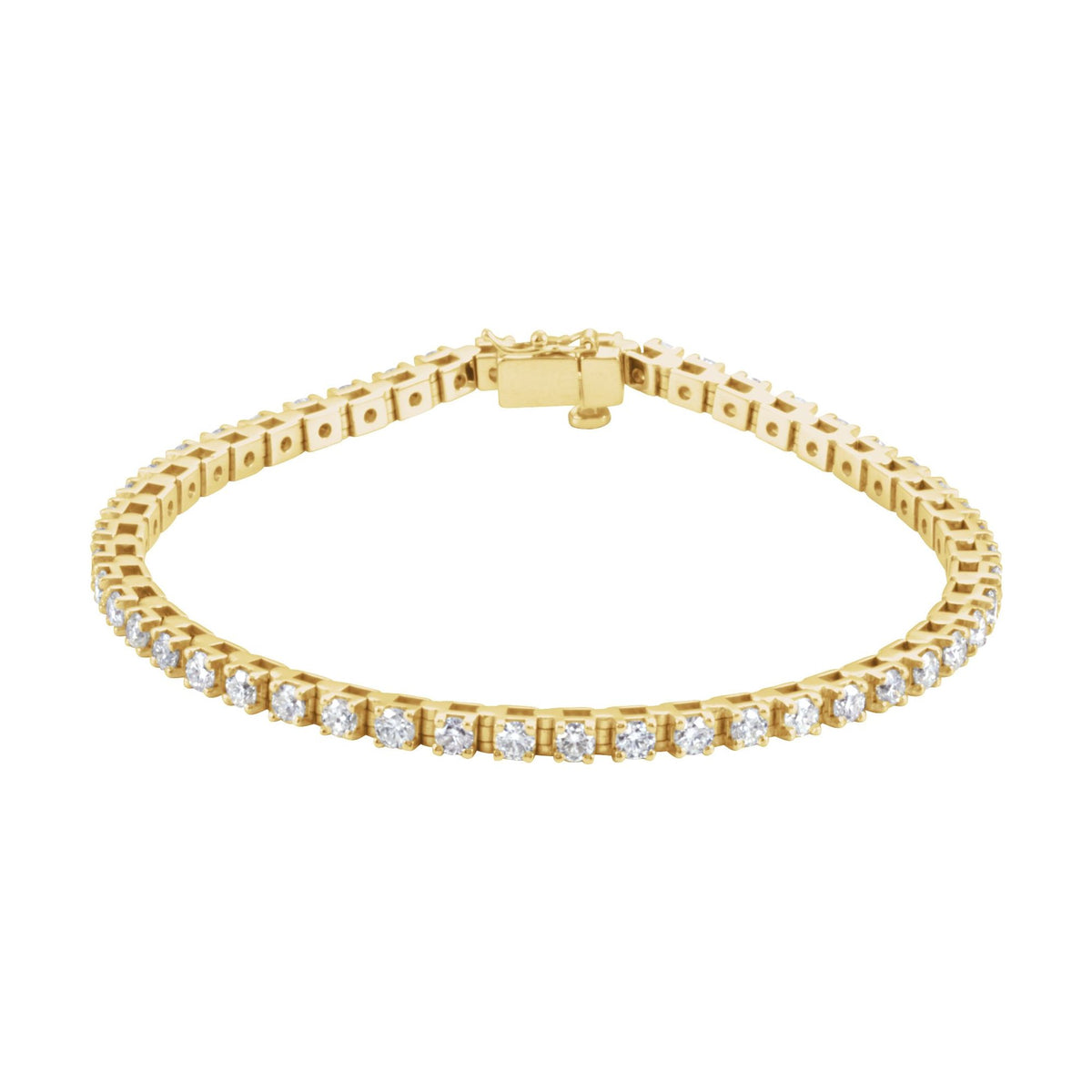 3 3/8 CTW Natural Diamond Line 7" Bracelet