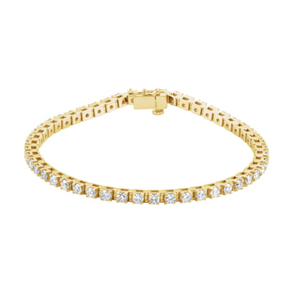 3 3/8 CTW Natural Diamond Line 7" Bracelet