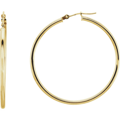 Tube Hoop Earrings 2