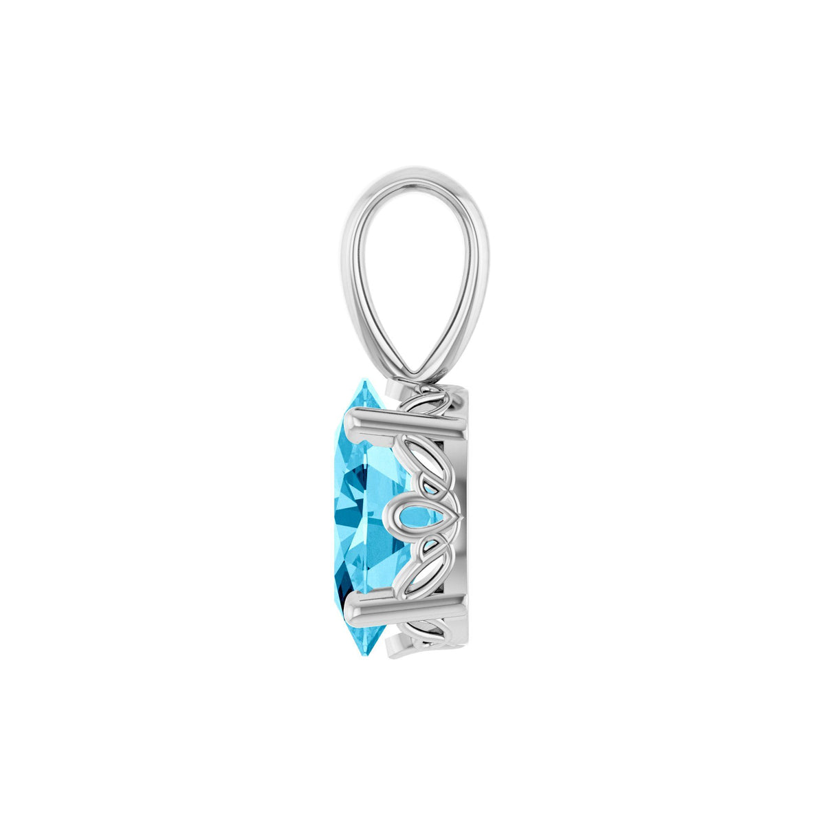 Natural Aquamarine Pendant