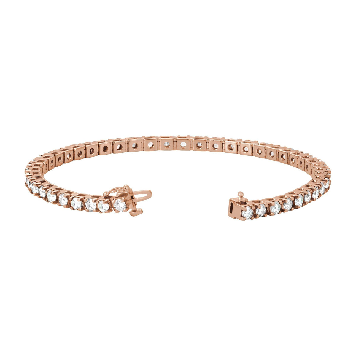 4 3/4 CTW Natural Diamond Line 7" Bracelet