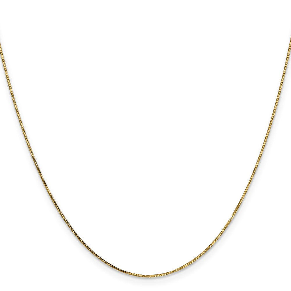 .8mm Box with Spring Ring Clasp Chain - Yellow Gold