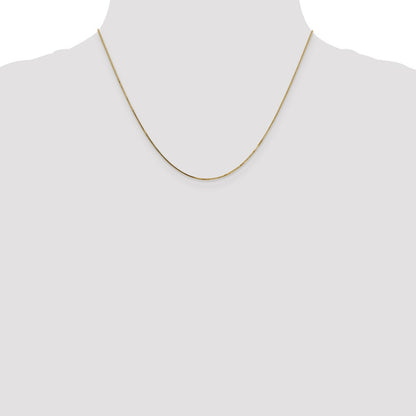 .8mm Box with Spring Ring Clasp Chain - Yellow Gold