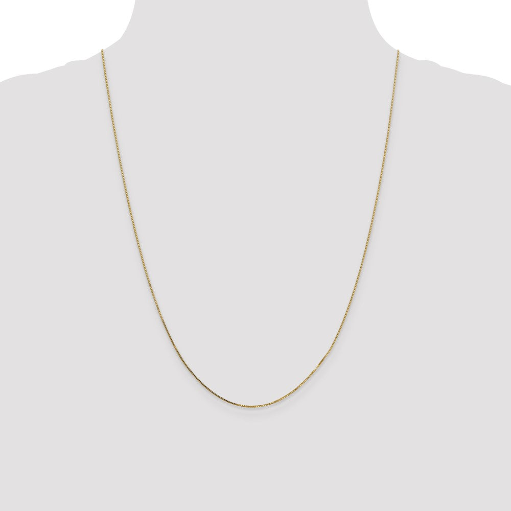 .8mm Box with Spring Ring Clasp Chain - Yellow Gold