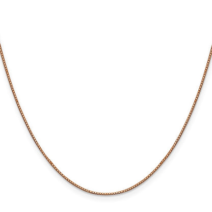 .8mm Box with Lobster Clasp Chain - Rose Gold