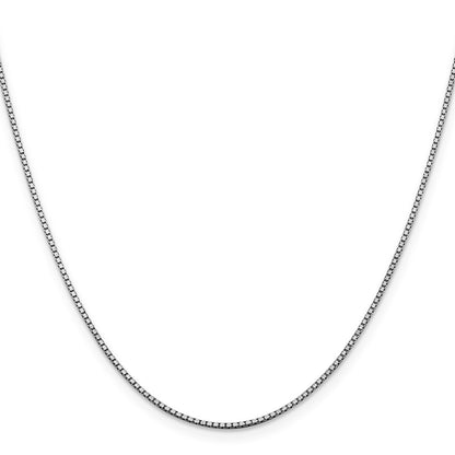 1.2mm Box Chain - White Gold