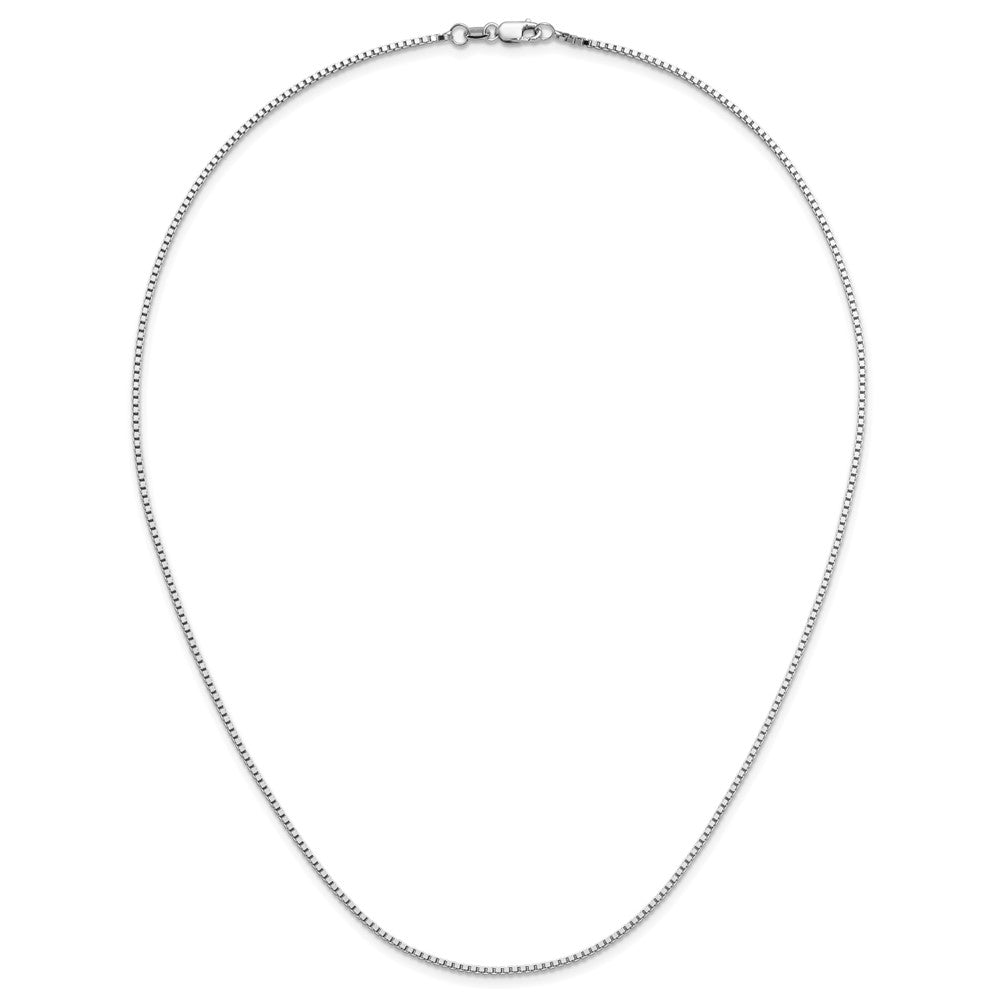 1.2mm Box Chain - White Gold