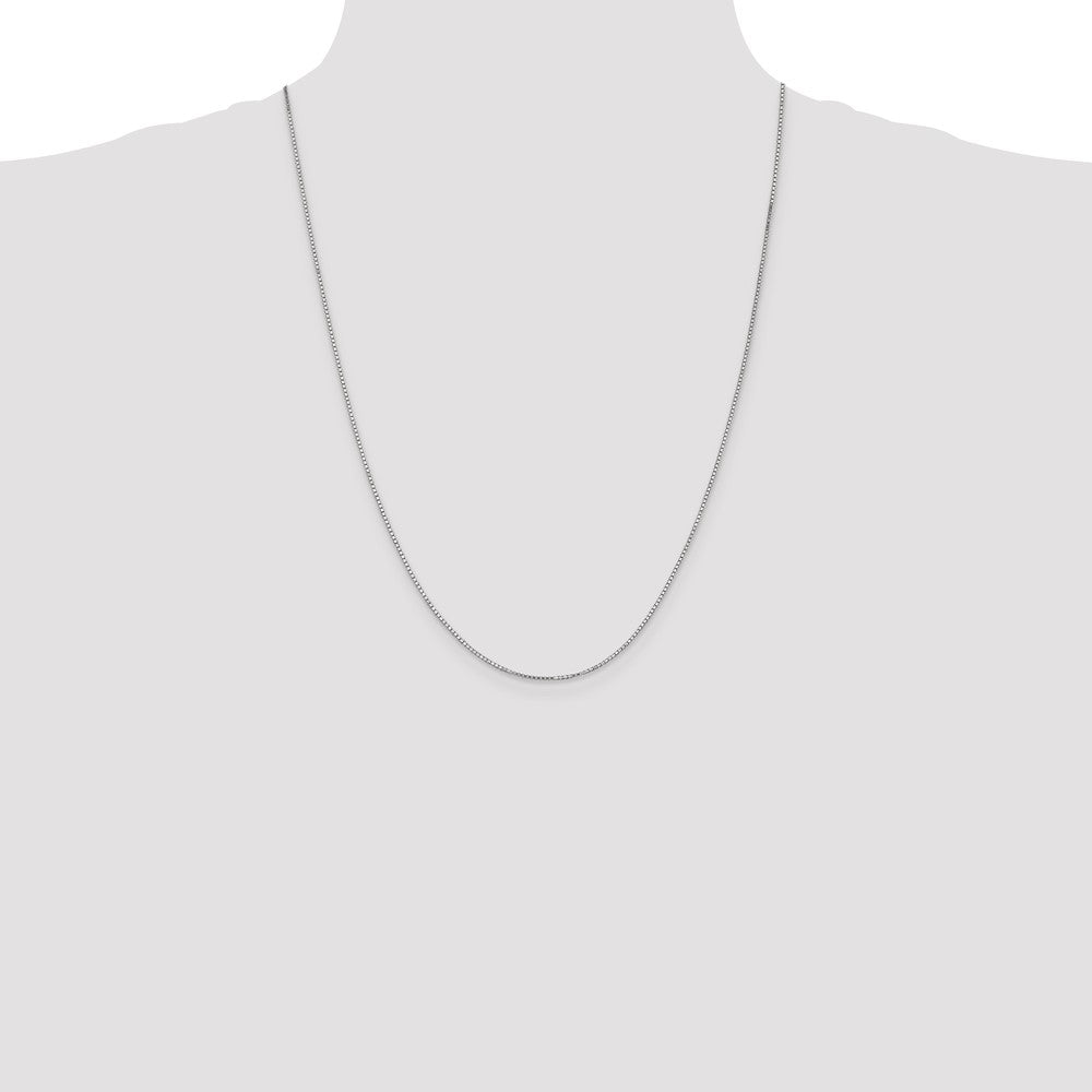 1.2mm Box Chain - White Gold