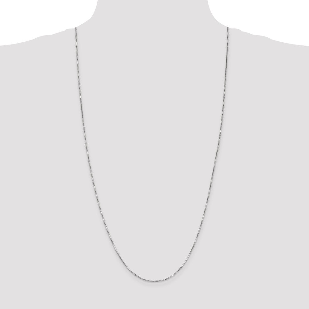 1.2mm Box Chain - White Gold
