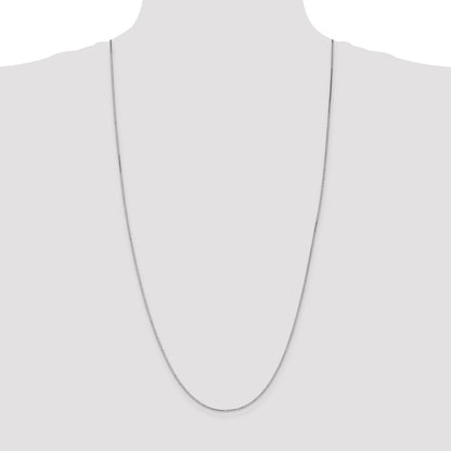 1.2mm Box Chain - White Gold