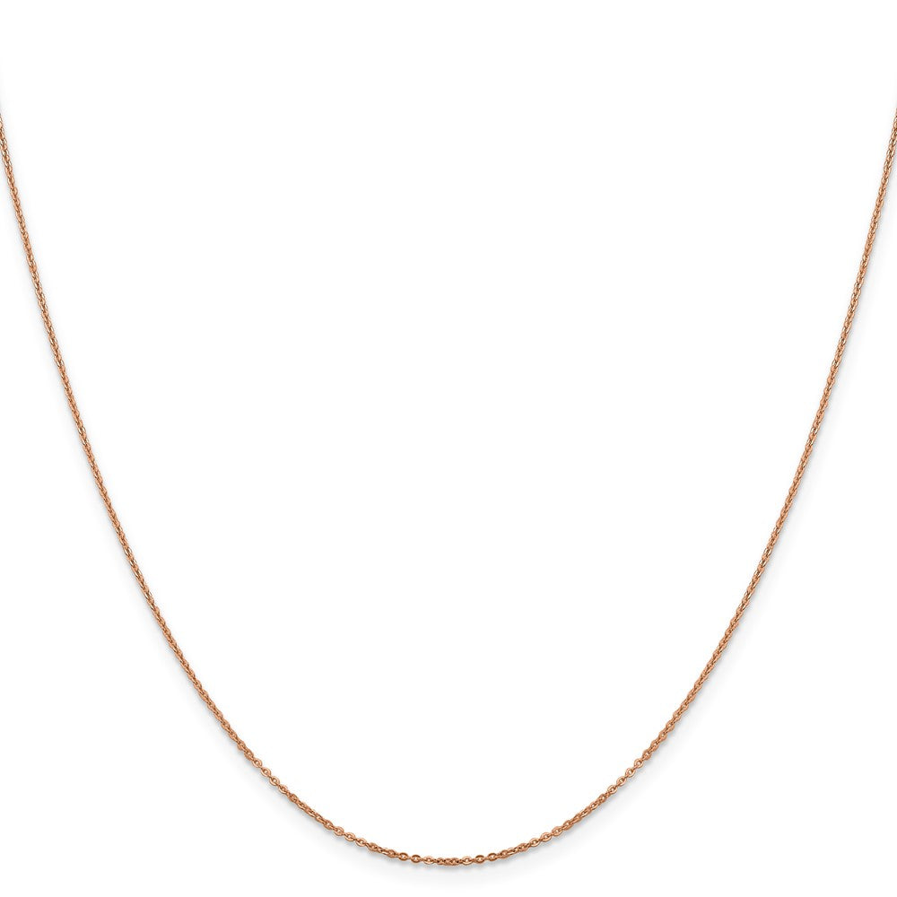 1.1mm Flat Cable Chain - Rose Gold
