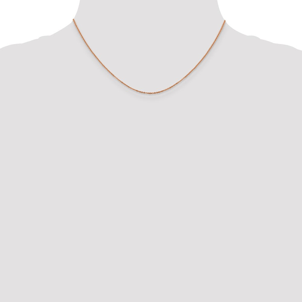 1.1mm Flat Cable Chain - Rose Gold