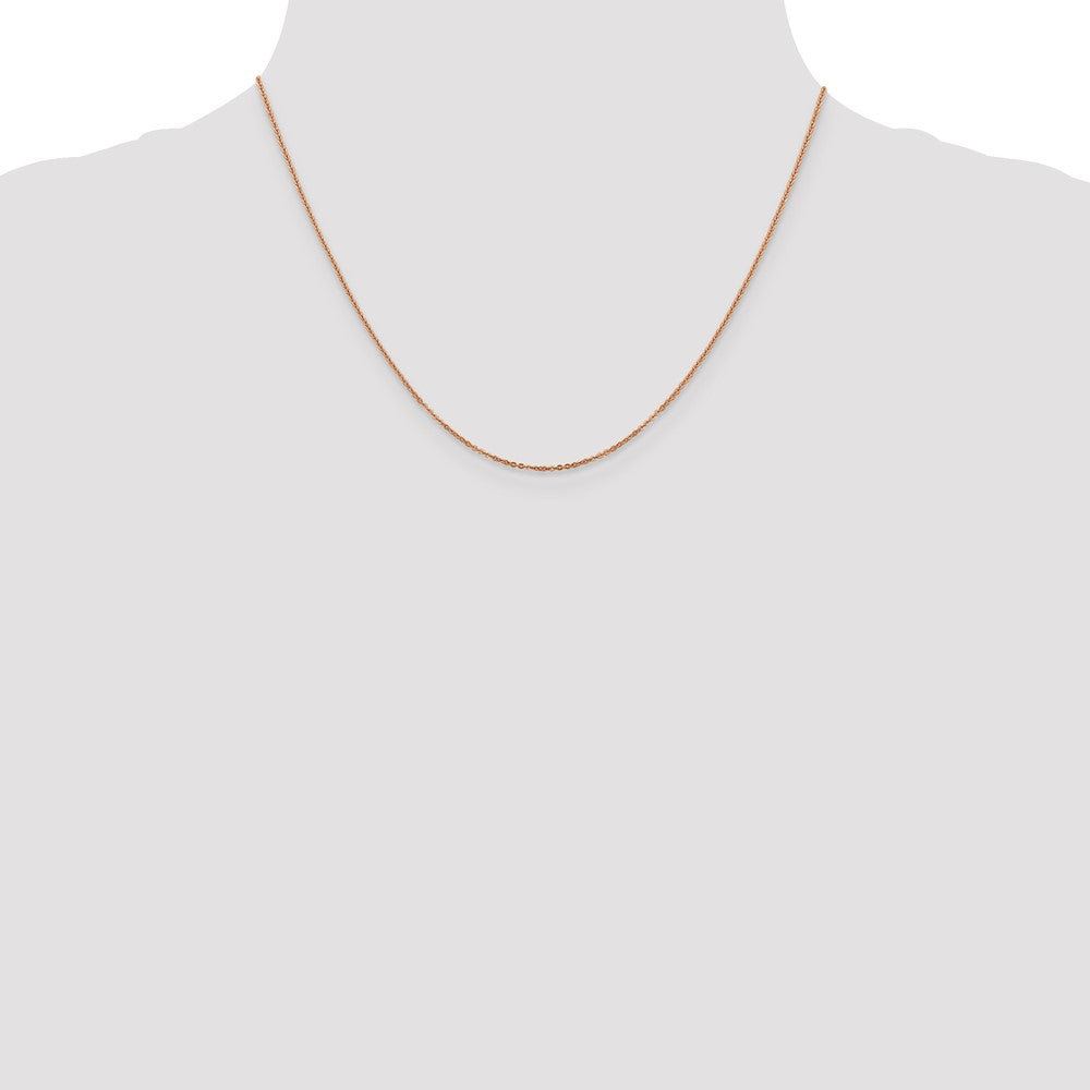 1.1mm Flat Cable Chain - Rose Gold