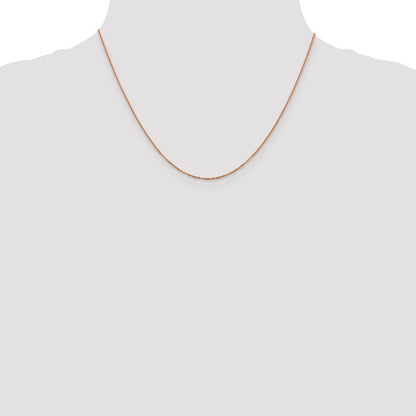 1.1mm Flat Cable Chain - Rose Gold