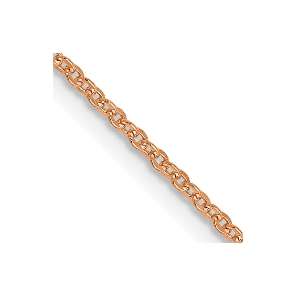 1.1mm Flat Cable Chain - Rose Gold
