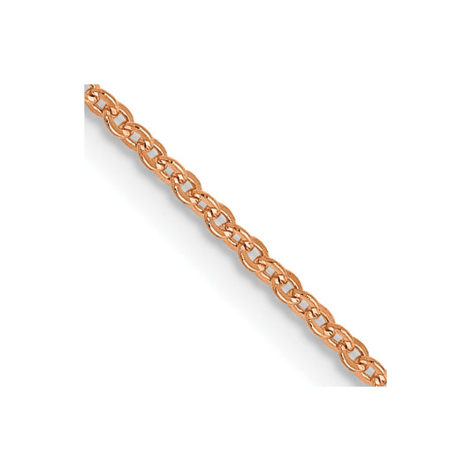 1.1mm Flat Cable Chain - Rose Gold