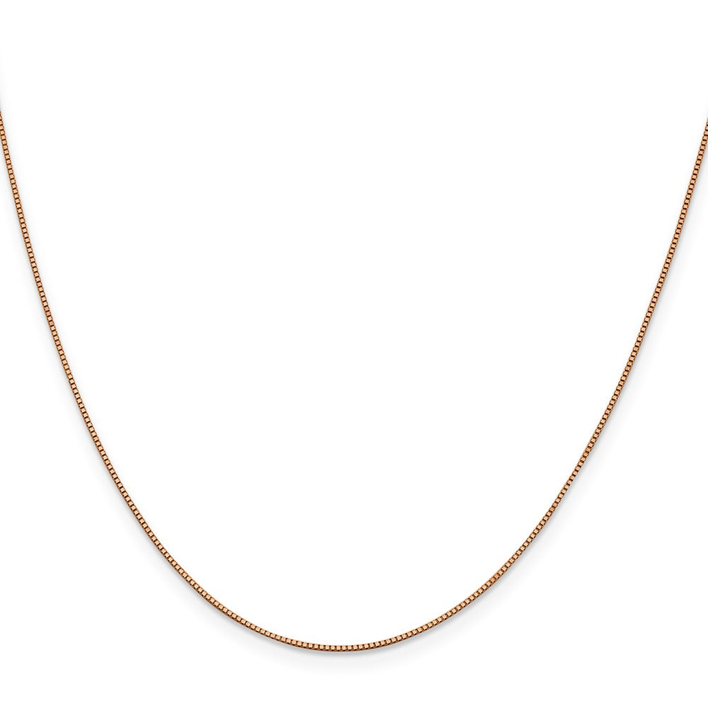 .7mm Box with Lobster Clasp Chain - Rose Gold