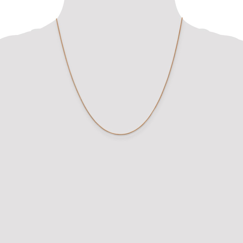 .7mm Box with Lobster Clasp Chain - Rose Gold