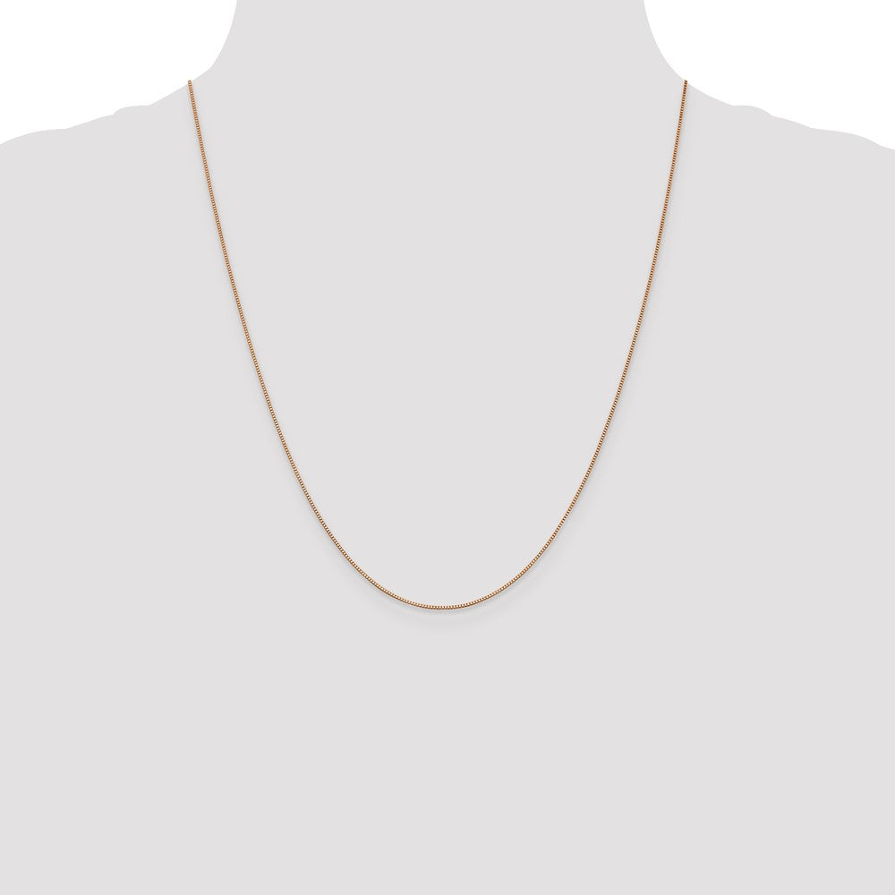 .7mm Box with Lobster Clasp Chain - Rose Gold