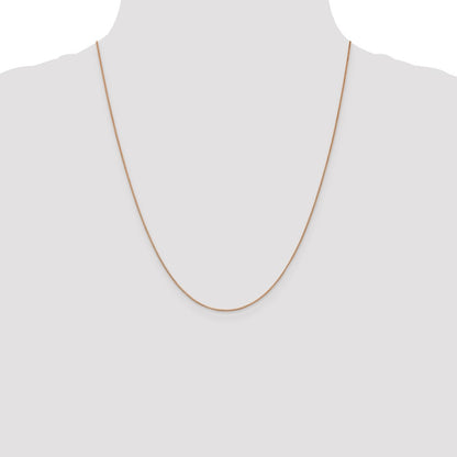 .7mm Box with Lobster Clasp Chain - Rose Gold