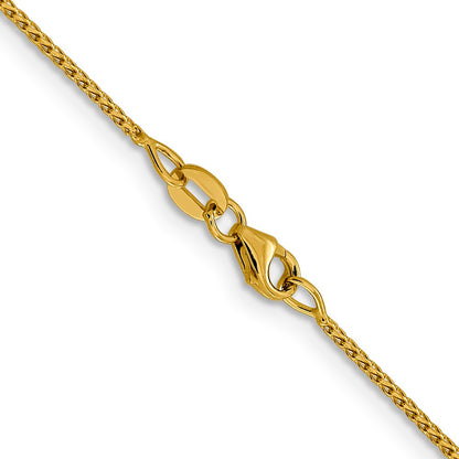1mm D/C Open Franco Chain - Yellow Gold