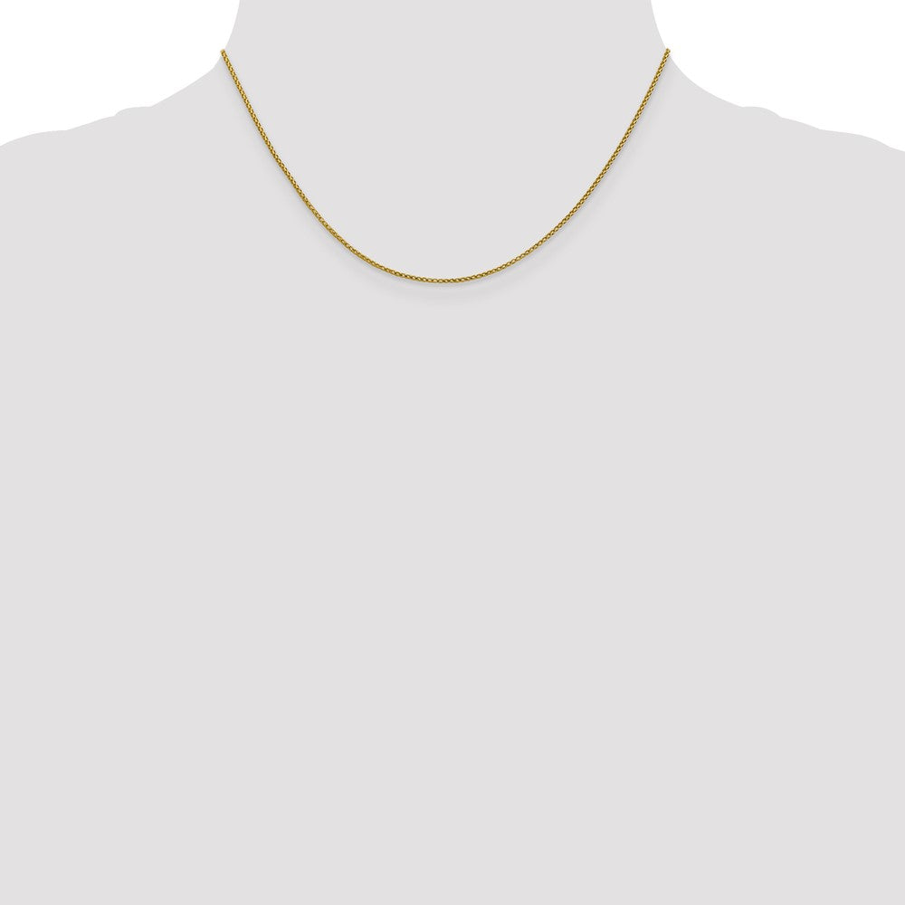 1mm D/C Open Franco Chain - Yellow Gold